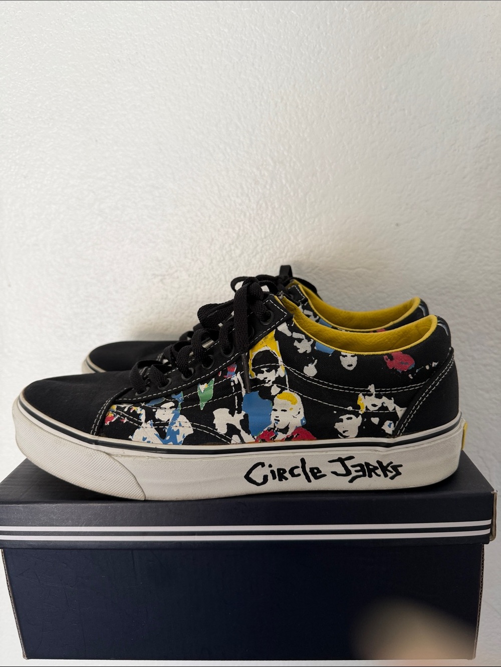 Vans x Circle Jerks Old Skool 2007 Group Sex Punk Rock Shoes Men's Size 10.6